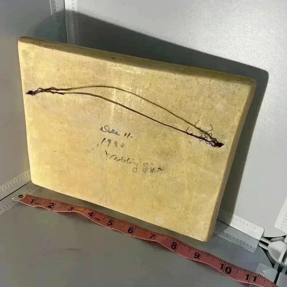 Vtg Osborne Ivorex Hanging Wall Plaque Ann Hathaways Cottage Shottery 3D Rustic - Picture 5 of 6